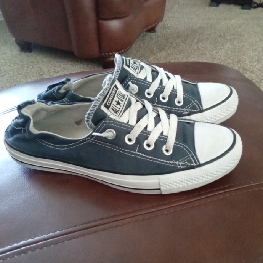 Sz 9 Womens Navy Converse